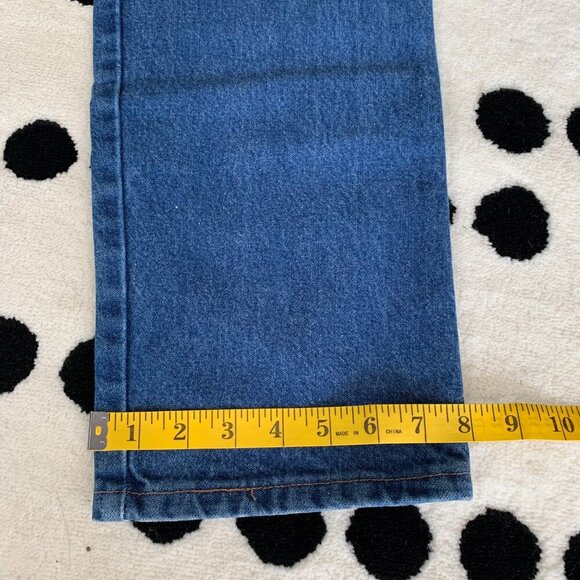 Wrangler Vintage Dark Wash Denim 12MWZG Straight Western Jeans - Picture 15 of 16